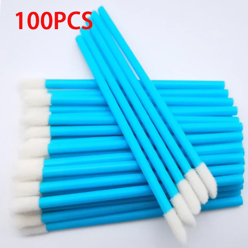 100PCS Lip Brushes Makeup Brush Eyelashes Extension Applicator Lipstick Wands Set For Woman Cosmetic Colourful Make Up Tools Beauty World Shop