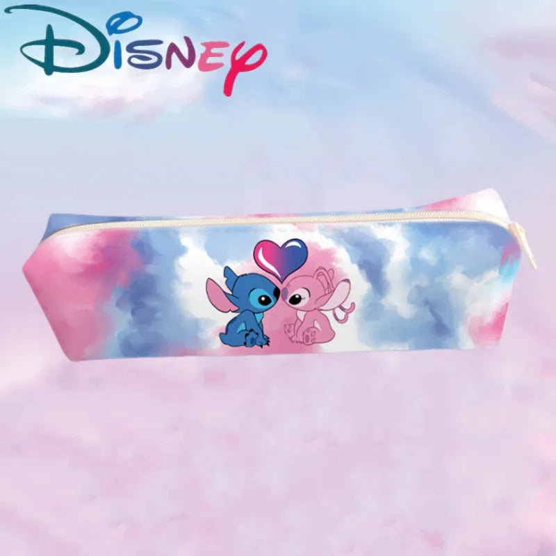 New Disney Stitch Anime Pencil Case Stitch Print Pen Bag Cartoon Students Storage Bag Stationery kids Toy Christmars Gift Beauty World Shop
