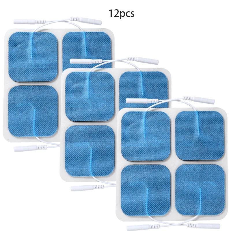 20/10-Pack 5x5cm Non-woven Electrode Pads Reusable for Muscle Stimulator TENS Acupuncture Digital Massage Machine Beauty World Shop