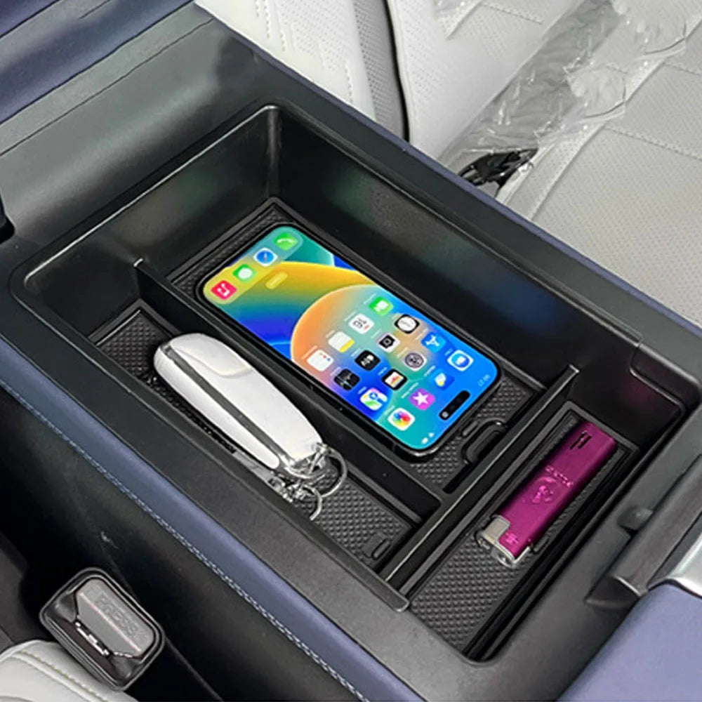 Car Armrest Storage Box for Xpeng G6 X Peng Organizer Central Console Storage Box Container Tray Interior Accessories Beauty World Shop