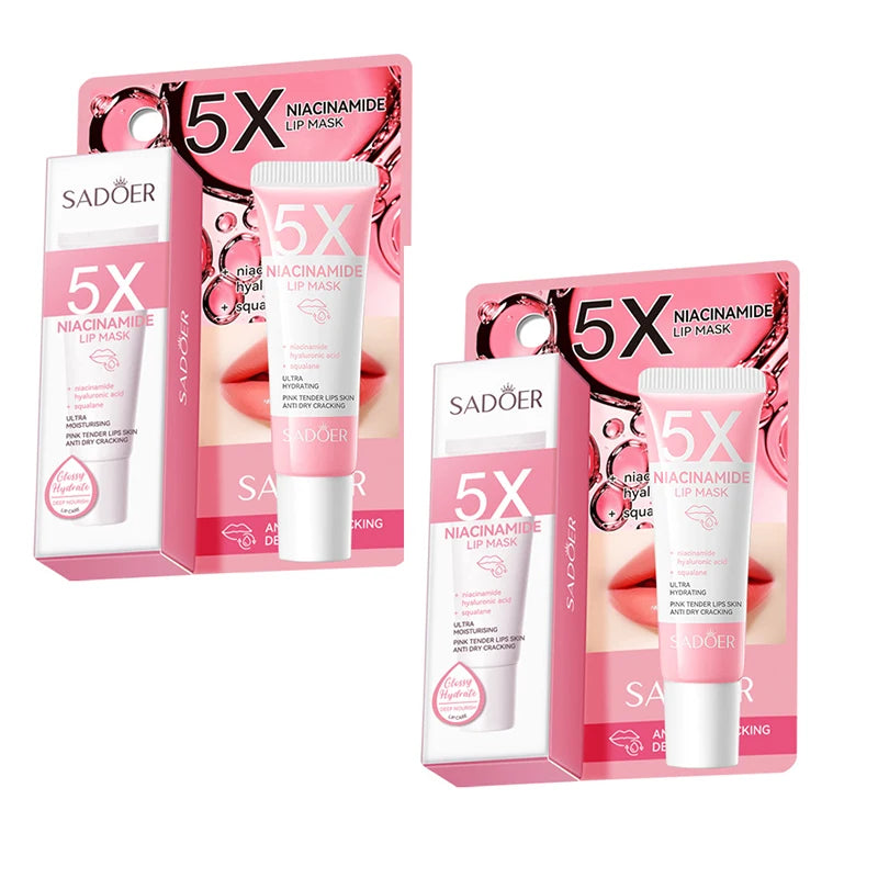 5X Niacinamide Plumping Lip Mask – Intense Hydration & Anti-Dryness for Soft, Pink Lips | Care Chapped Lips Overnig 10g/pc Beauty World Shop