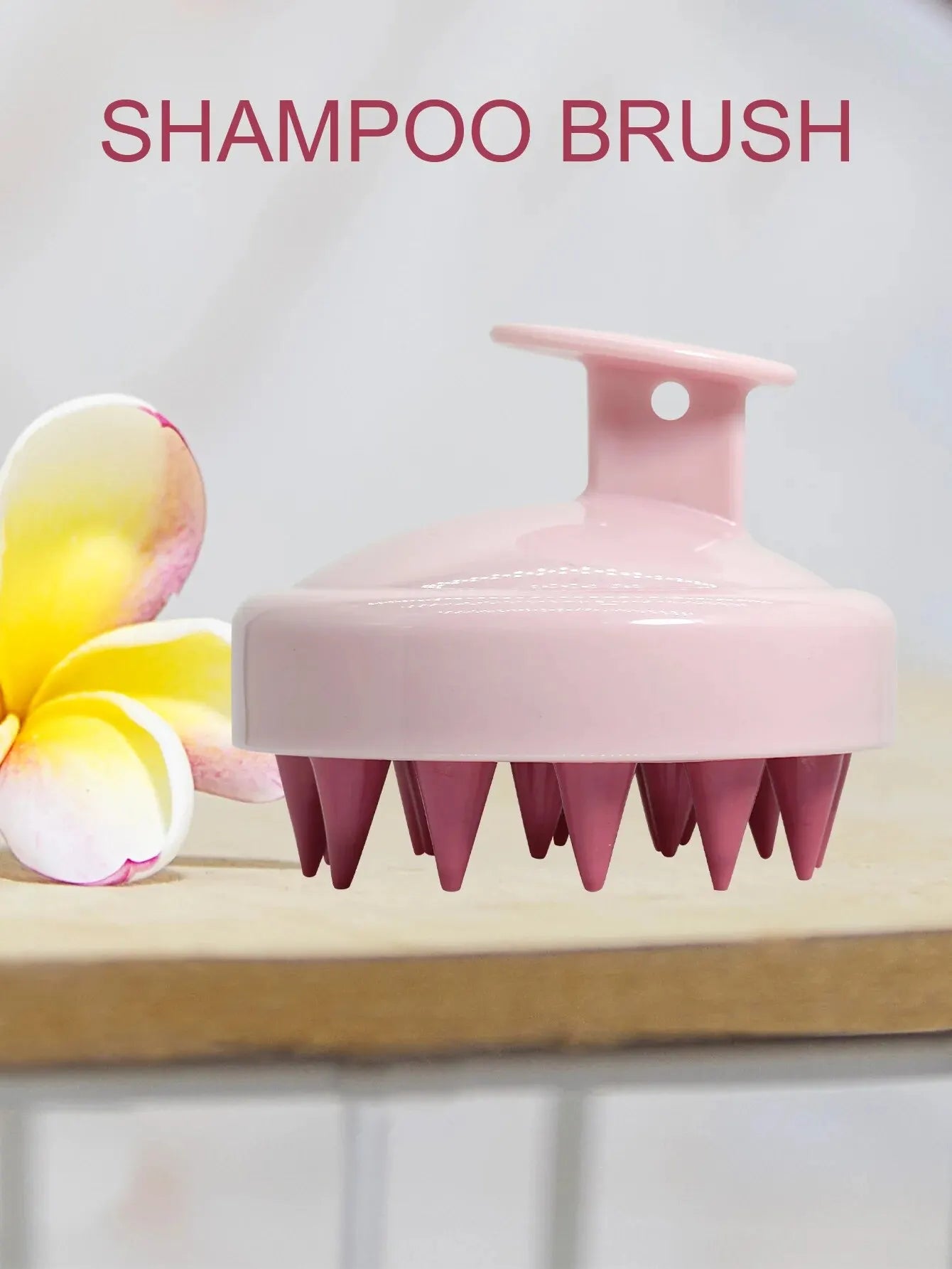 Silicone Shampoo Scalp Hair Massager Head Body Scalp Massage Brush Scalp Massage Brush Comb Magic Handle Brush Spa Massage Brush Beauty World Shop