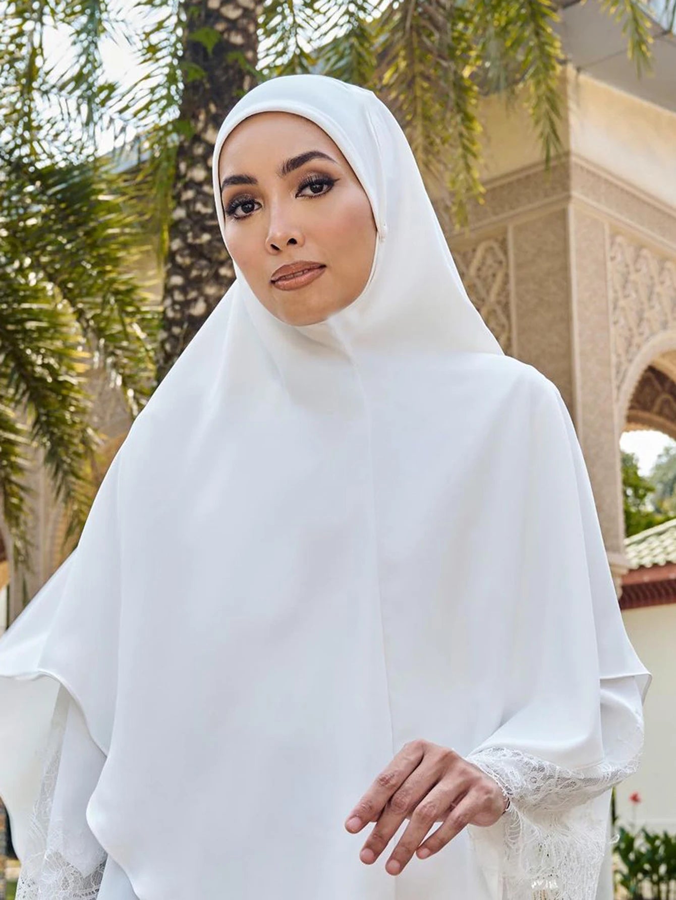 1pc Ready to Wear Instant Hijabs Double layered Chiffon Solid Headscarf Foulard Femme Musulman Shawl Wrap Bandana Beauty World Shop