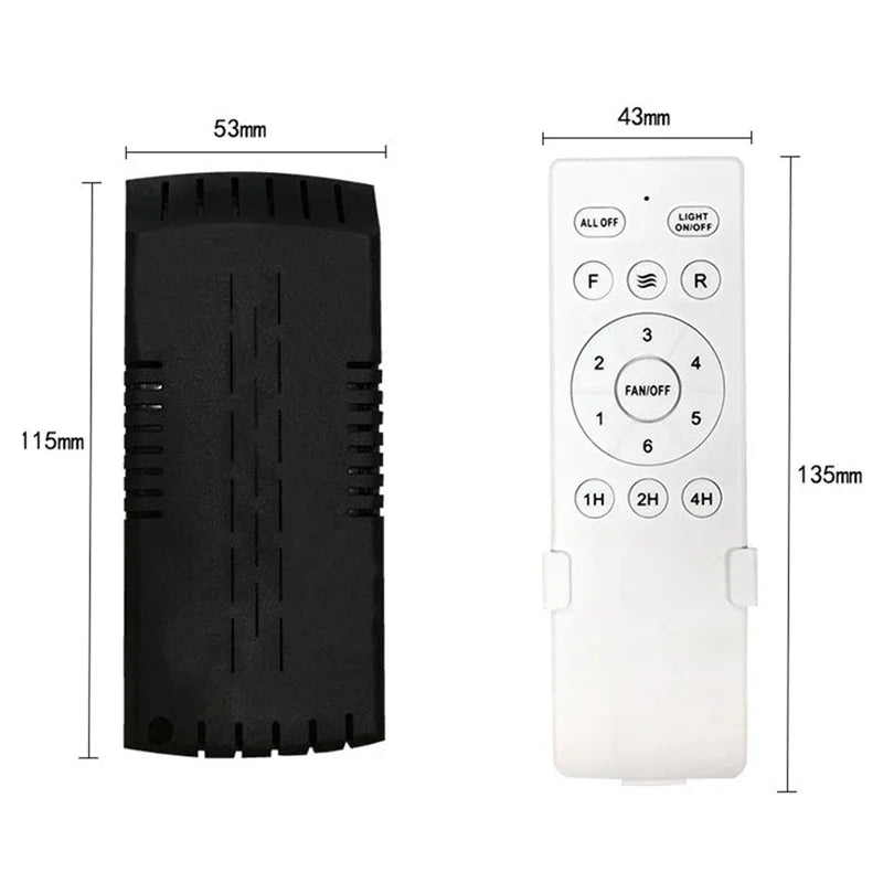 Universal Ceiling Fan Remote Control Kit Replacement, 6-Speed & Timing, Remote Replacement For DC Ceiling Fan Light Beauty World Shop
