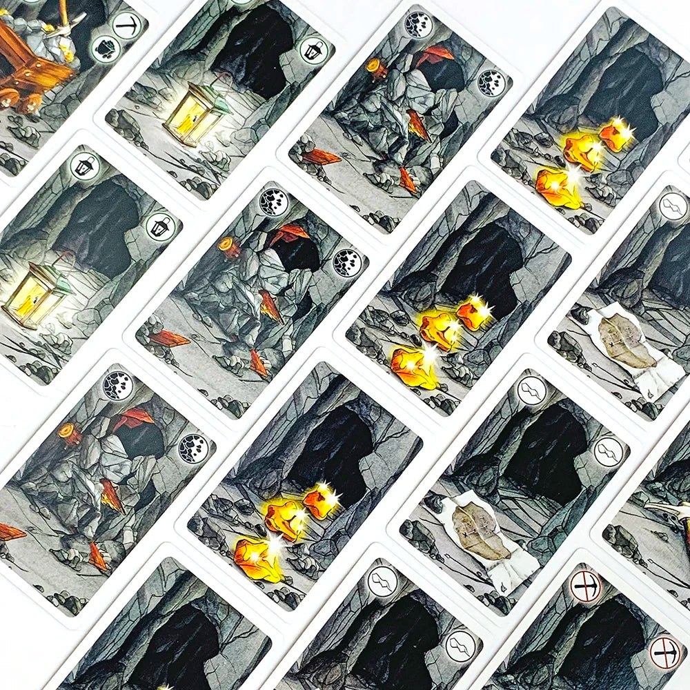 Board Game Cards Table Games English Version Card Games Dwarf Gold Mine Digging Miner Card Game Halloween and Christmas Games Beauty World Shop