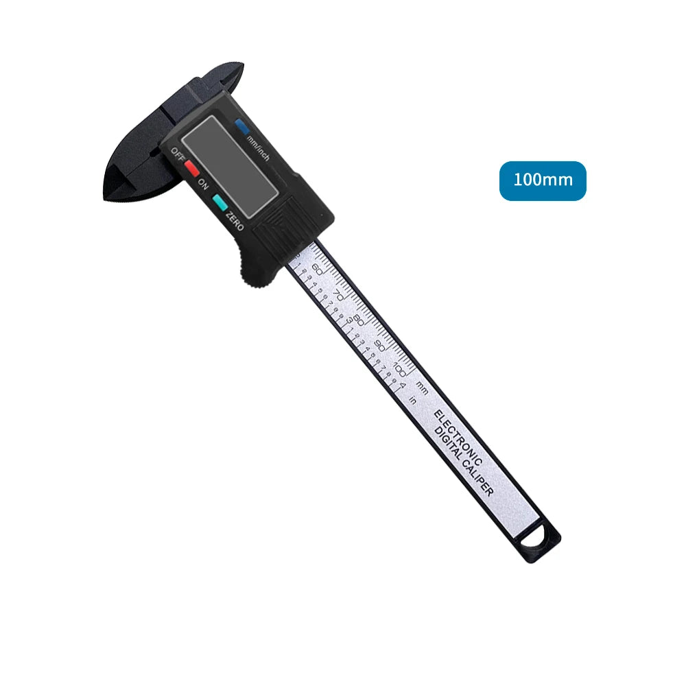 150mm 100mm Electronic Digital Caliper Carbon Fiber Dial Vernier Caliper Gauge Micrometer Measuring Tool Digital Ruler Beauty World Shop