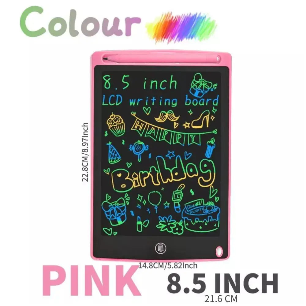Children's Digital Drawing Tablet 8.5 Inch LCD Screen Electronic Writing Board with Handwriting Pad and Stylus Pad LCD Screen Beauty Fashion