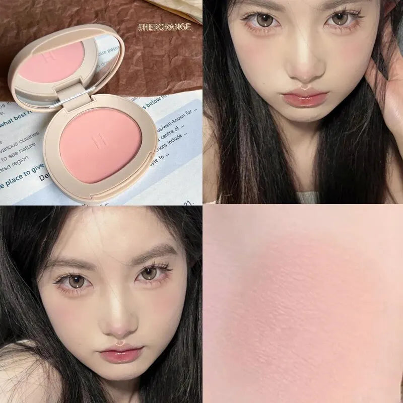 HERORANGEHR526 Monochromatic Blush Is Waterproof, Sweat-proof, Colorfast, and Durable. Six Colors Are Available. Beauty World Shop
