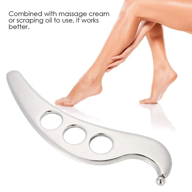 Stainless Steel Gua Sha Muscle Fascia Scraper Tool Skin Scraping Massage Tool Body Shoulder Back Arm Leg Massage Care Beauty World Shop