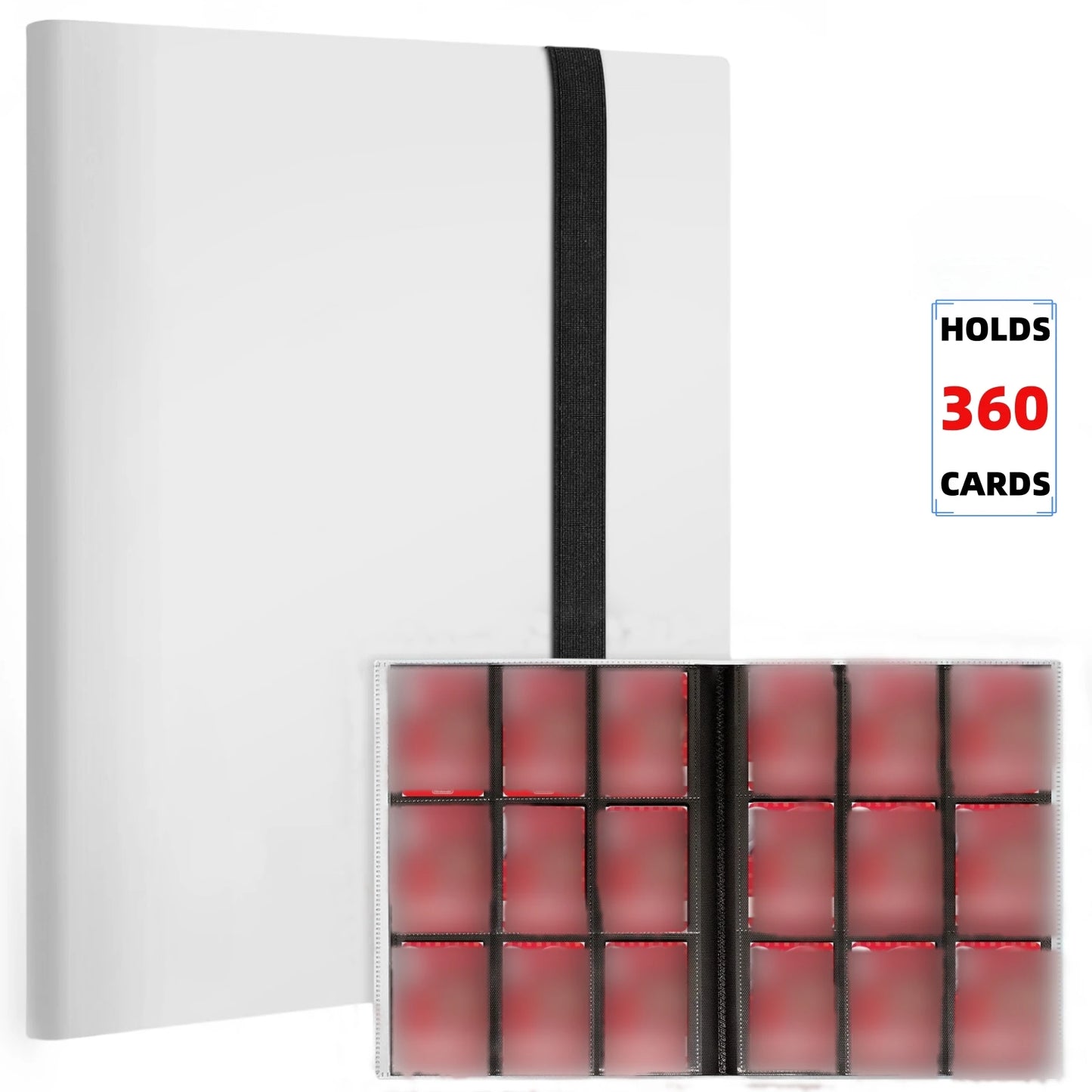 Premium 9-Pocket Trading Card Binder - Holds 360 Cards - Durable PP Cover - Ideal for Basketball, Baseball, and Sports Cards Beauty World Shop