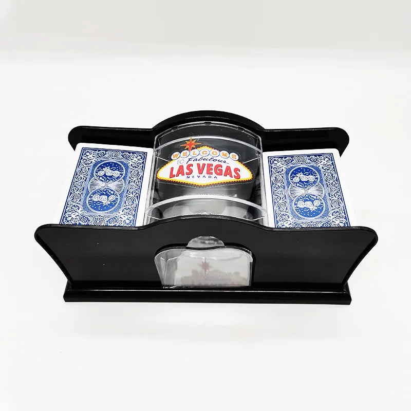 Manual Card Shuffler 2 Deck with Hand Crank, Card Shuffler for Blackjack, UNO, Poker, Playing Card Dealer Machine Manual Card Beauty World Shop