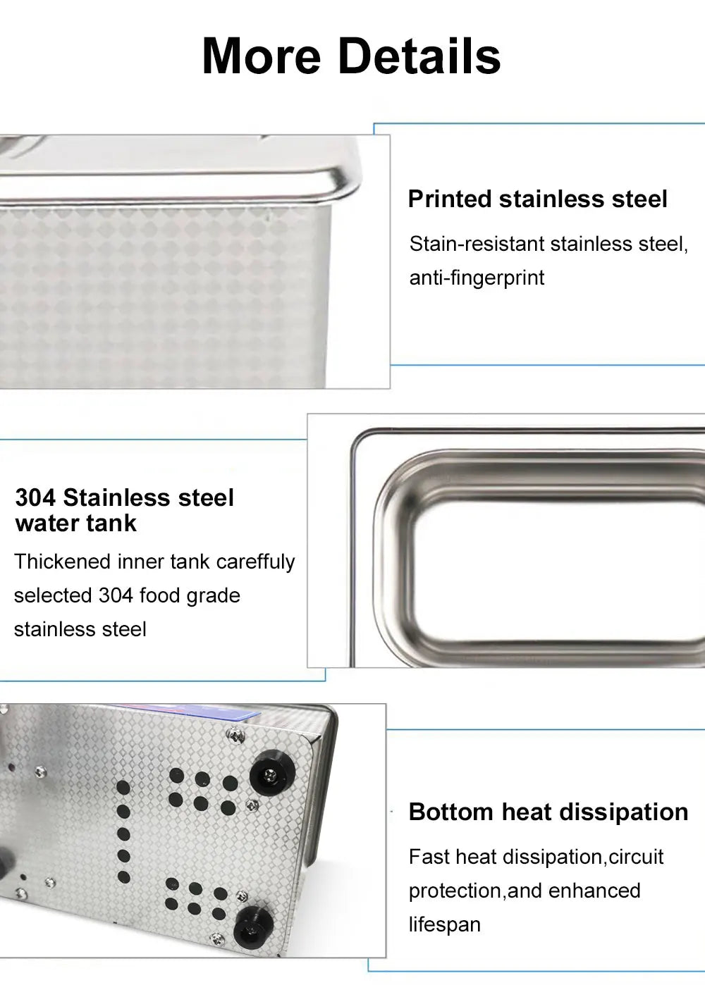 Ultrasonic Cleaner 40KHZ High Frequency Vibration Ultrasonic Washing Bath for Jewelry Watches Denture Glasses Ultrasonic Cleaner Beauty World Shop