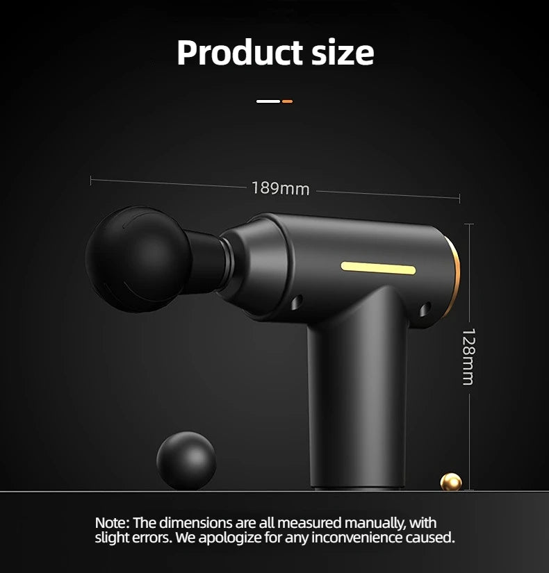 Portable Mini Muscle Massage Gun Vibration Massage Gun Body Neck Back Pain Gout Relief Deep Muscle Relaxation Massager Tools Beauty World Shop