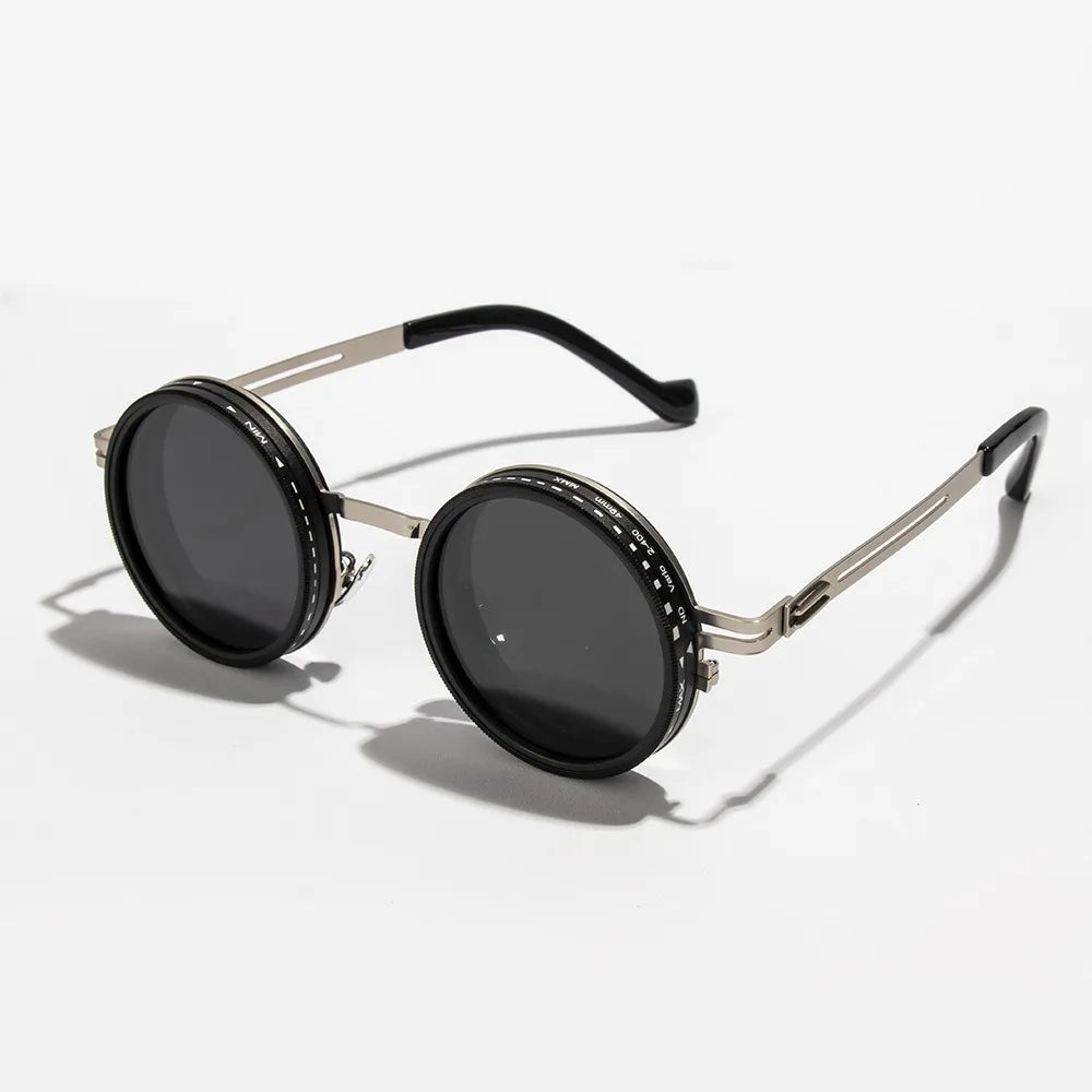 2025 Fashion New Unisex Handmade ND9 Level Sunglasses Stepless Rotating Filter Retro Polarized Sunglass Cycling Sports Glassees Beauty World Shop