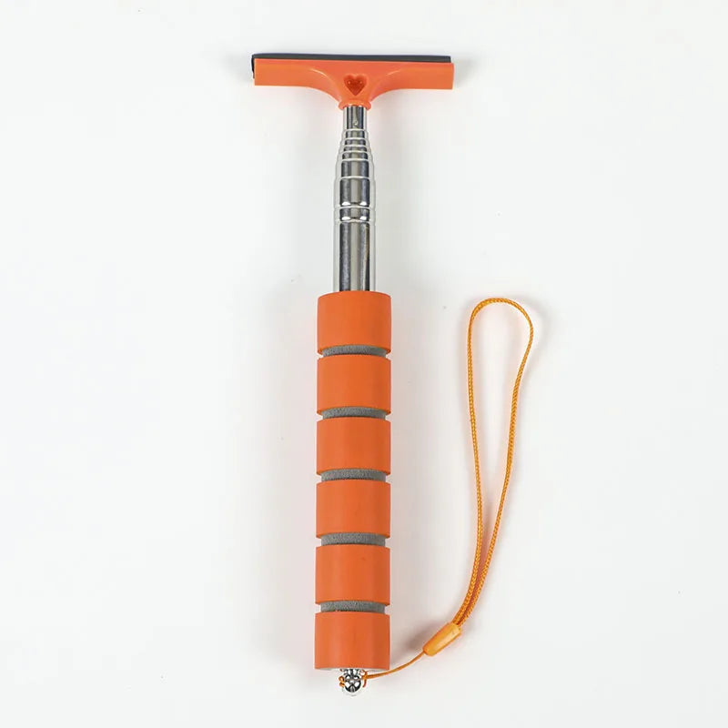 Car Rearview Mirror Wiper Cleaning Tool Auto Glass Mist Cleaner Scraper Car Accessories Handle Telescopic Window Cleaning Brush Beauty World Shop
