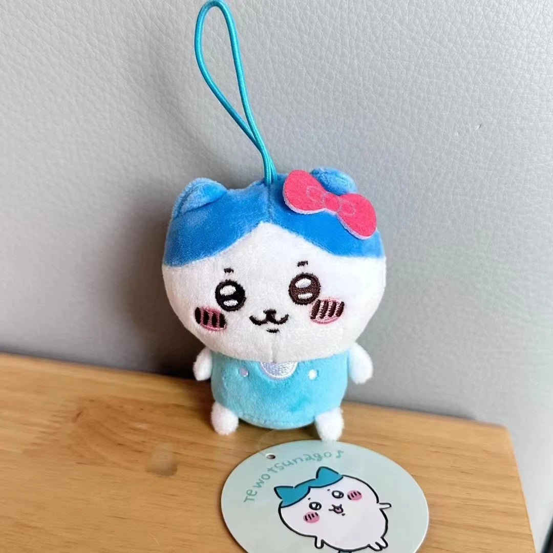 Chiikawa Self-deprecating Bear Collaboration Sanrioin Plush Doll Helo Kiity1 Melodyi Kuromev Sachiji Plush Toy Keychain Decorate Beauty World Shop