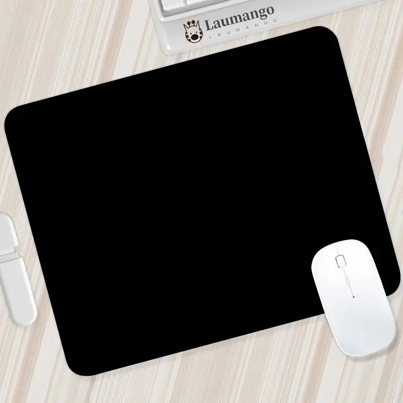 Mouse Pad Gaming Esports Mouse Pad Universal Desktop And Laptop Computer Simple And Pure Black Office Rubber Small Anti Slip Pad Beauty World Shop