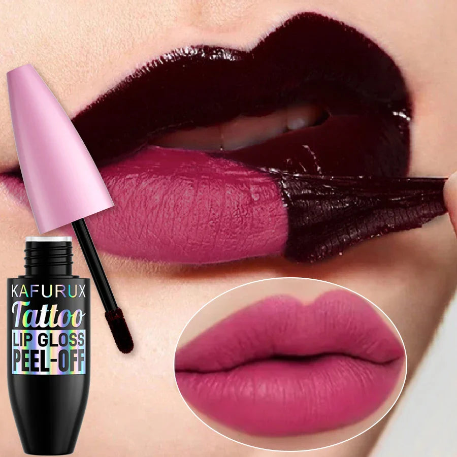 7 Colors Blading Lip Gloss Peel Long Lasting Waterproof Liquid Lipstick Pink Lip Glaze Transfer Resistant Lip Tint Makeup Gifts Beauty Trend Shop