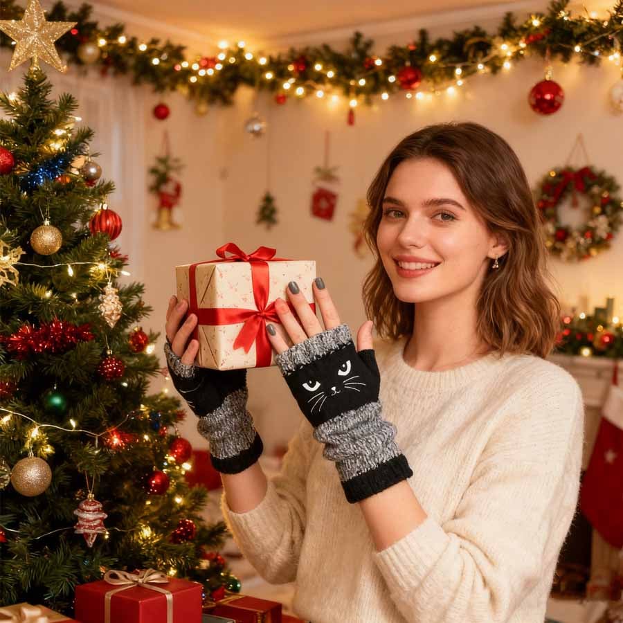 đ± Cute Womenâs Knitted Cat Gloves â For Warm Hands & Free Fingersđ§¶ mysite
