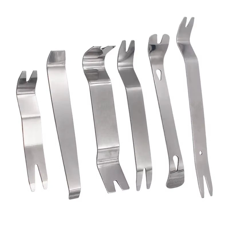 Car Inner Removal Tool 6Pcs Kit Auto Car Radio Door Clip Panel Audio Removal Installer Pry Tool with Canvas Bag