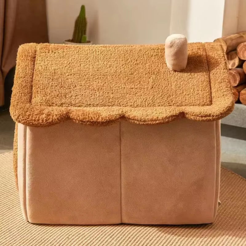 Popular Four Seasons Universal Cat and Dog Nest House Removable and Washable Small Dog Teddy Pet Bedding Supplies