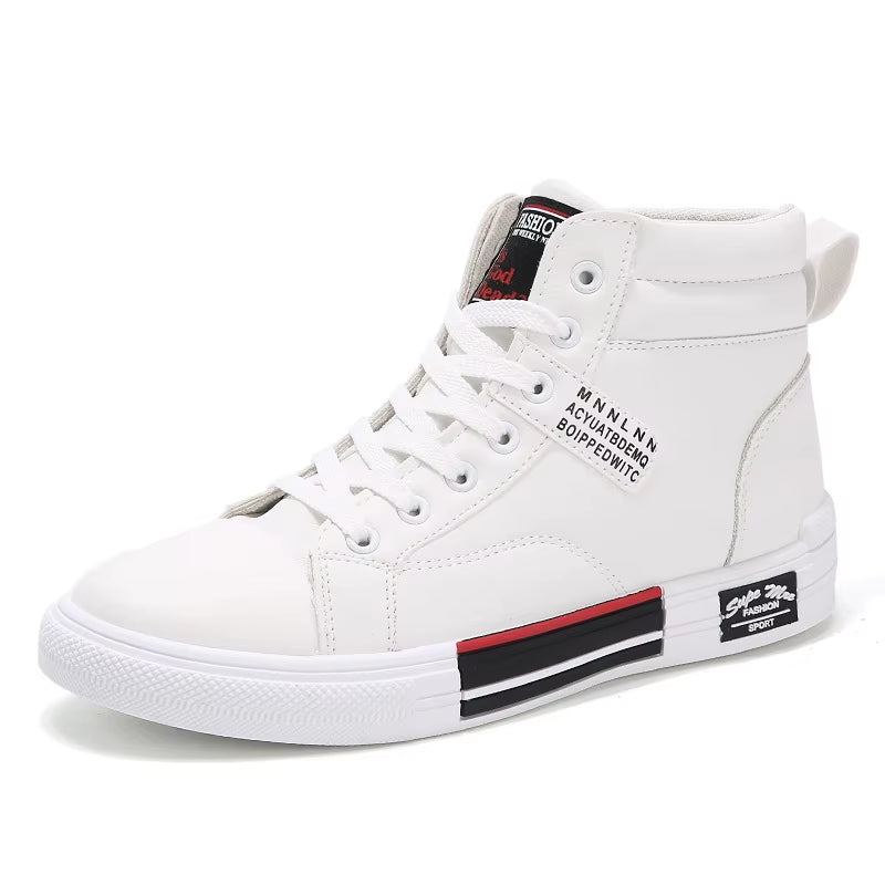 2025 New Breathable Soft Sole Men'S Casual Sports Shoes Korean Fashion Student Jogging Shoes Youth Board Shoes