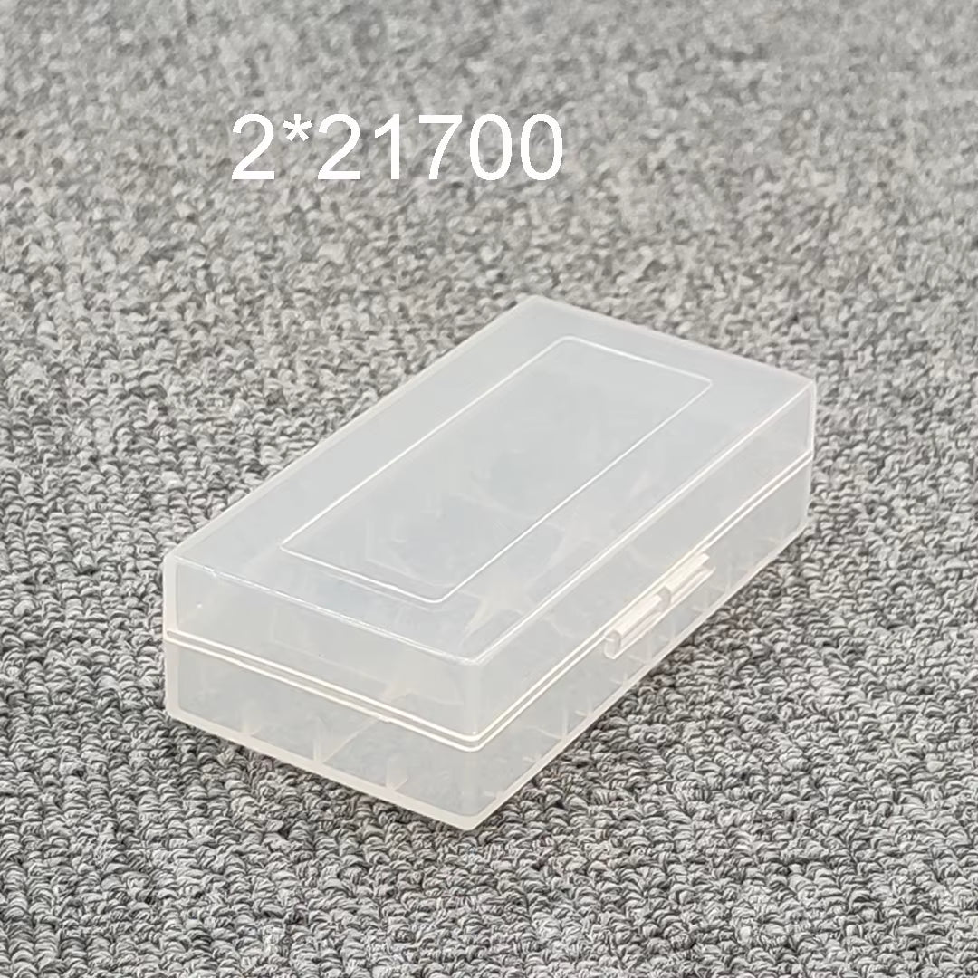26650 18650 Battery Storage Box Hard Case Holder for 4 18650 4AA 4AAA Rechargeable Battery Power Bank Plastic Case Transparent