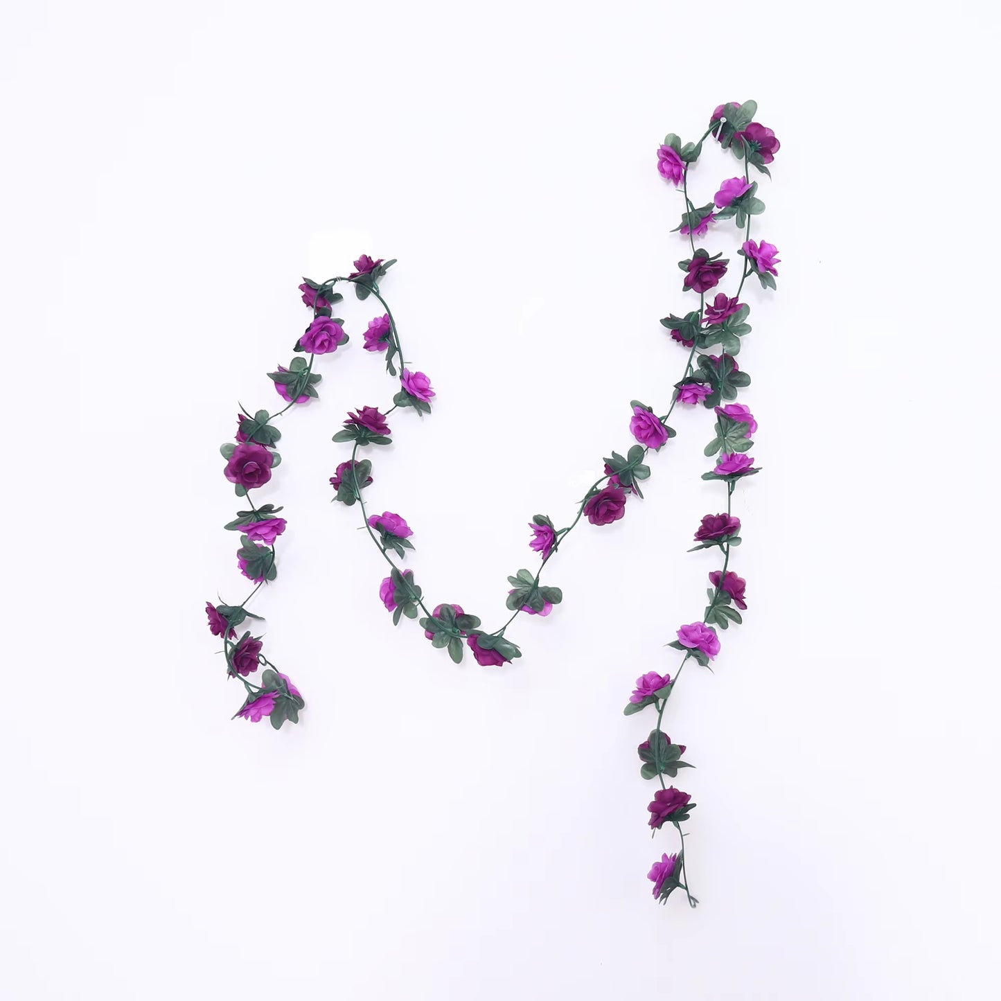 2.5M Rose Artificial Silk for Wedding Garland Fake Plant Flowers Vine Home Room Wedding Wall Hanging Garden Arch DIY Decoration