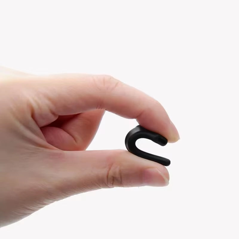 Silicone Anti-Slip Ear Hooks Holder for Glasses Black/Transparent Elastic Eyeglasses Retainer Holders Eyewear Accessories