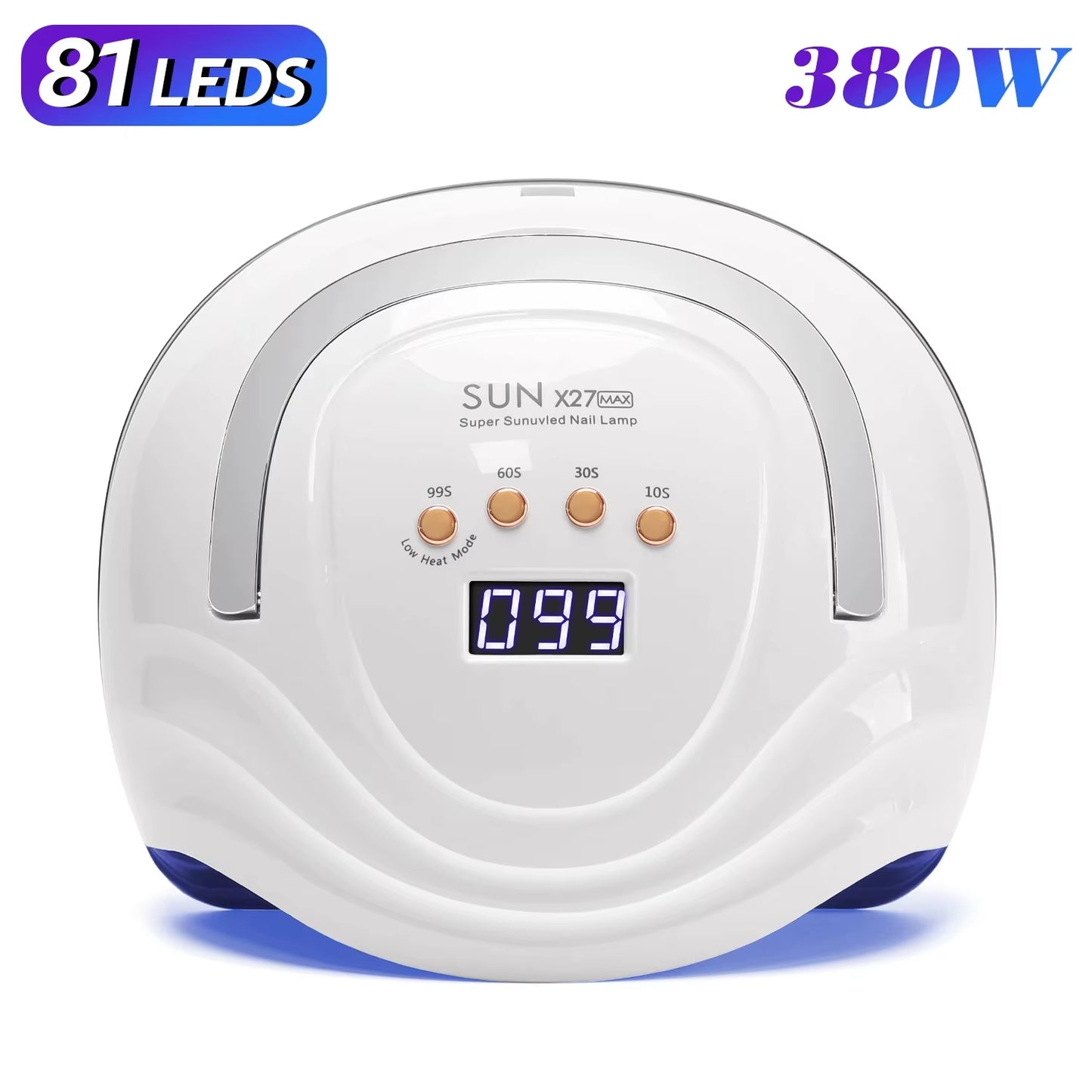 Professional 81LED Nail Lamp - Smart Sensor Auto-On/Off for 30S Fast Curing Gel Polish