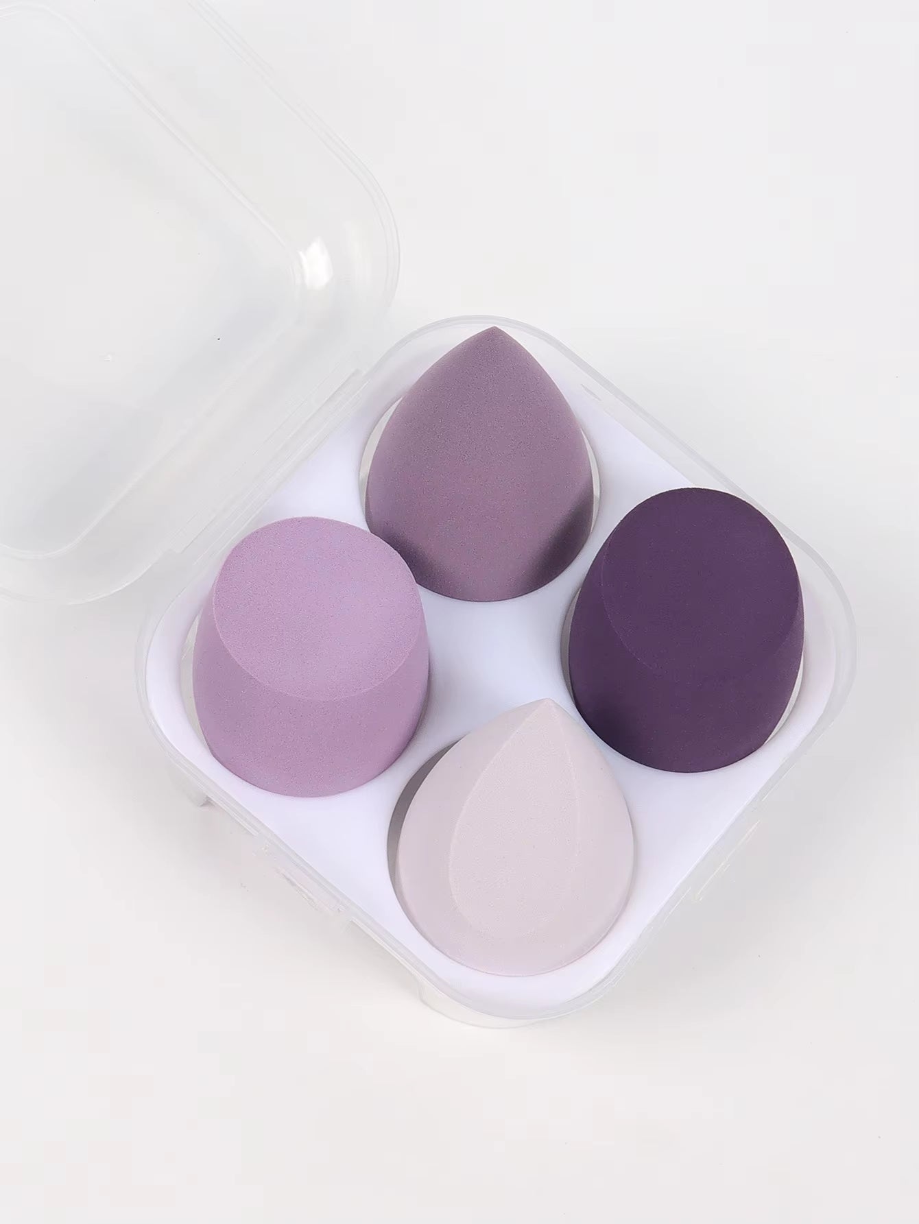 4Pcs Beauty Egg Set Seamless Smudging More Hygienic Prevents Bacteria Buildup Creates a Flawless Makeup Look Beauty Egg Case