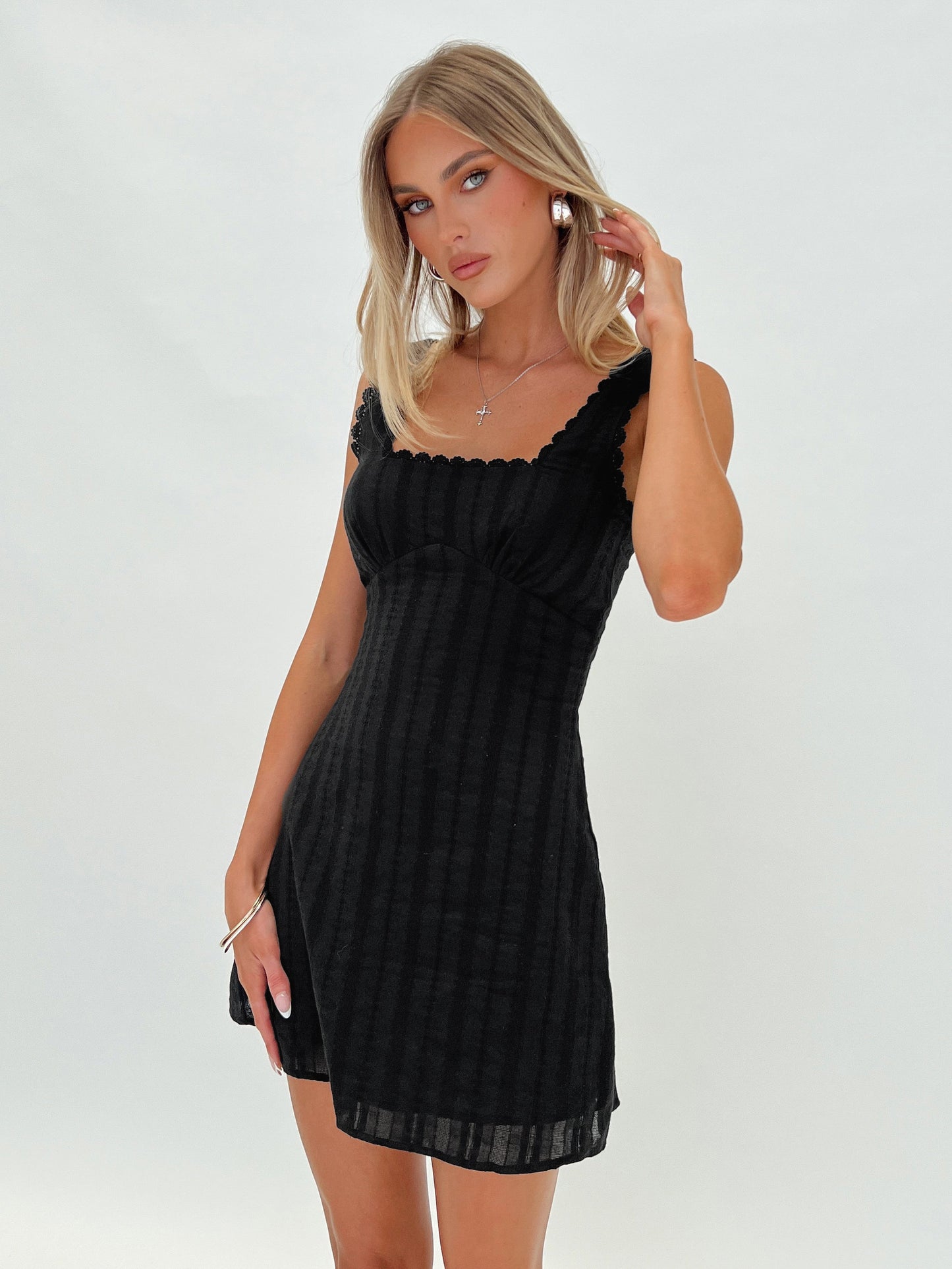 Dasha Mini Dress Black Princess Polly