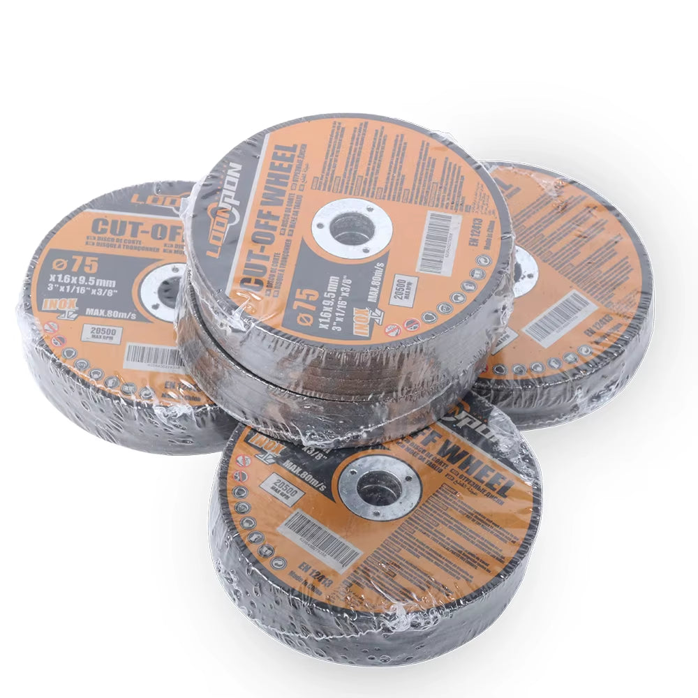 5-50PC 75Mm Resin Cutting Disc Grinding Metal Wheel Cut off Blade for Angle Grinder Metal & Stainless Cutting