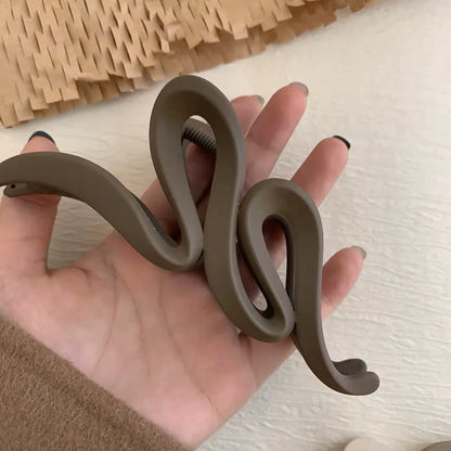 New Korean Matte Large Bow Hair Clip Women Temperament Fashion Advanced Sense of New Shark Clip Girls Hair Accessories