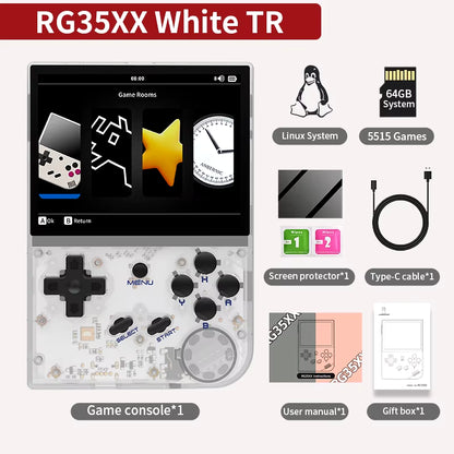 RG35XX Plus/Rg35Xx Retro Handheld Game Console 3.5″ IPS Screen Linux Portable Video Game Player Support HD-M-I TV Outpu