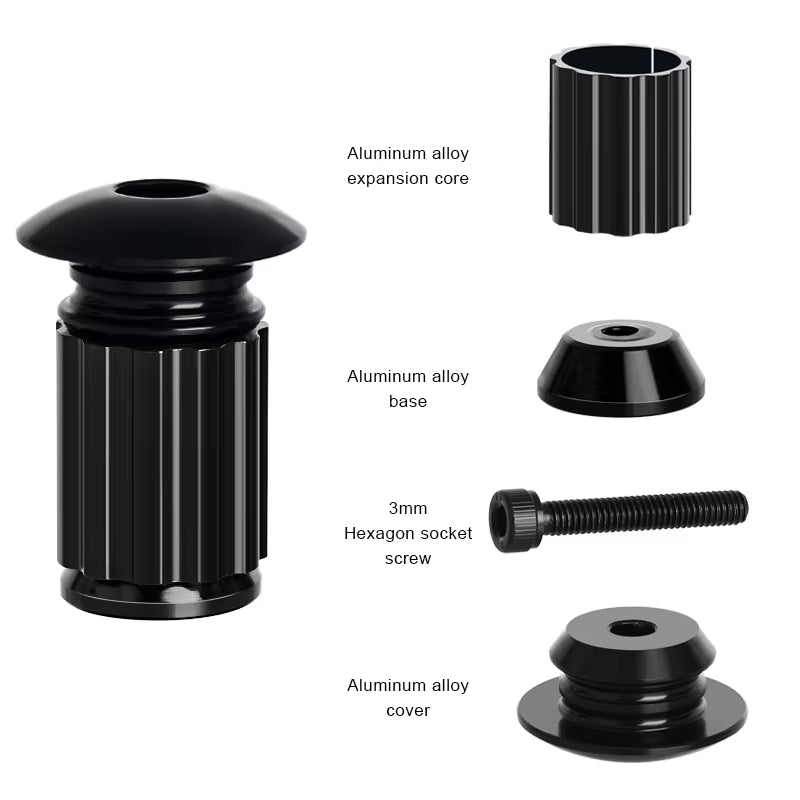 Bicycle Handlebar End Plugs Aluminum Alloy for MTB Mountain Bike Road Cycling Handle Bar Grips Cap Multi-Color Cover