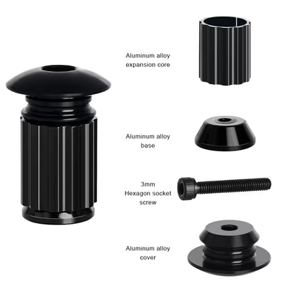 Bicycle Handlebar End Plugs Aluminum Alloy for MTB Mountain Bike Road Cycling Handle Bar Grips Cap Multi-Color Cover