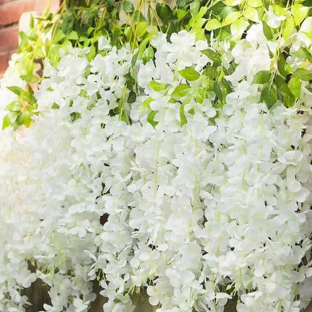 1 Pc Artificial Flowers Rattan Home Wedding Celebration Festival Outdoor Garden Wall Yard Garland DIY Gift Box Decorat Accessory