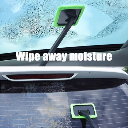 Car Window Cleaning Brush Kit for Windshield Cleaning Tools, Interior Car Wiper with Long Handle, Automotive Accessories. Beauty Fashion