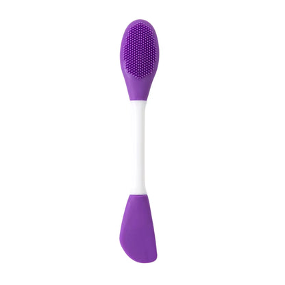 Facial Cleaning Silicone Brush Facial Mask Applicator Skincare Accessories Silicone Body Scrubbers 2In1 Spa Facial Wash Brushes