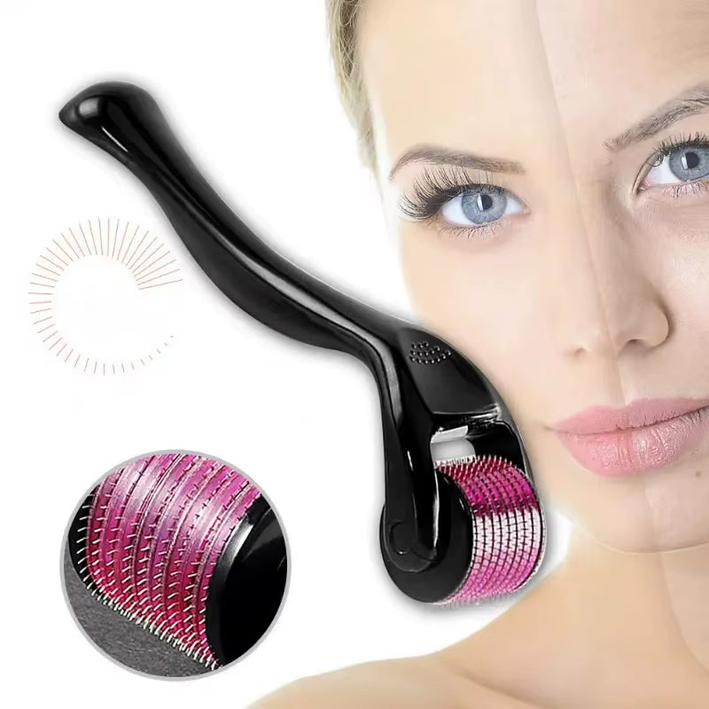 0.25Mm Professional Microneedle Roller, 540 Titanium Microneedle Facial Skincare Beauty Massage Micro Grinding Tool, Massage