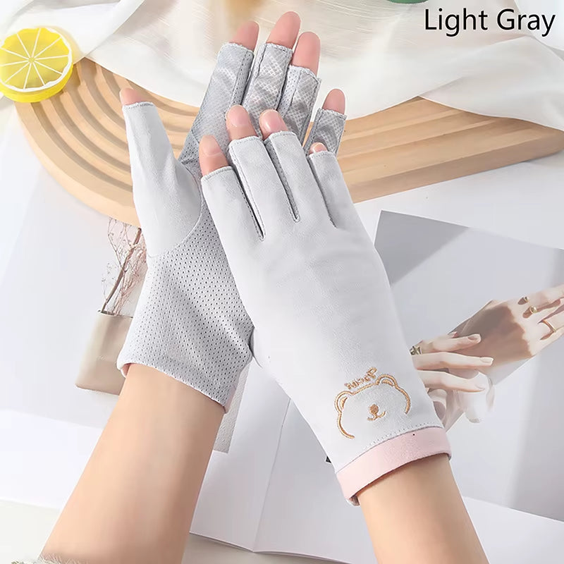 1 Pair anti UV Nail Gloves UV Gel Shield Glove Fingerless Manicure Nail Art Tools LED Lamp Nails Dryer Radiation Hand
