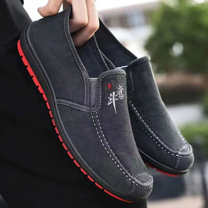 Men'S Spring anti Slip and Wear Resistant Work Shoes Soft Soled Comfortable Single Shoes Fashionable and Versatile Casual Shoes