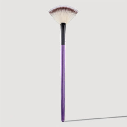 1Pc Fan Shaped Highlight Brush Contour Brush Blending Highlighter Makeup Brush Face Loose Powder Brush Cosmetic Beauty Tools