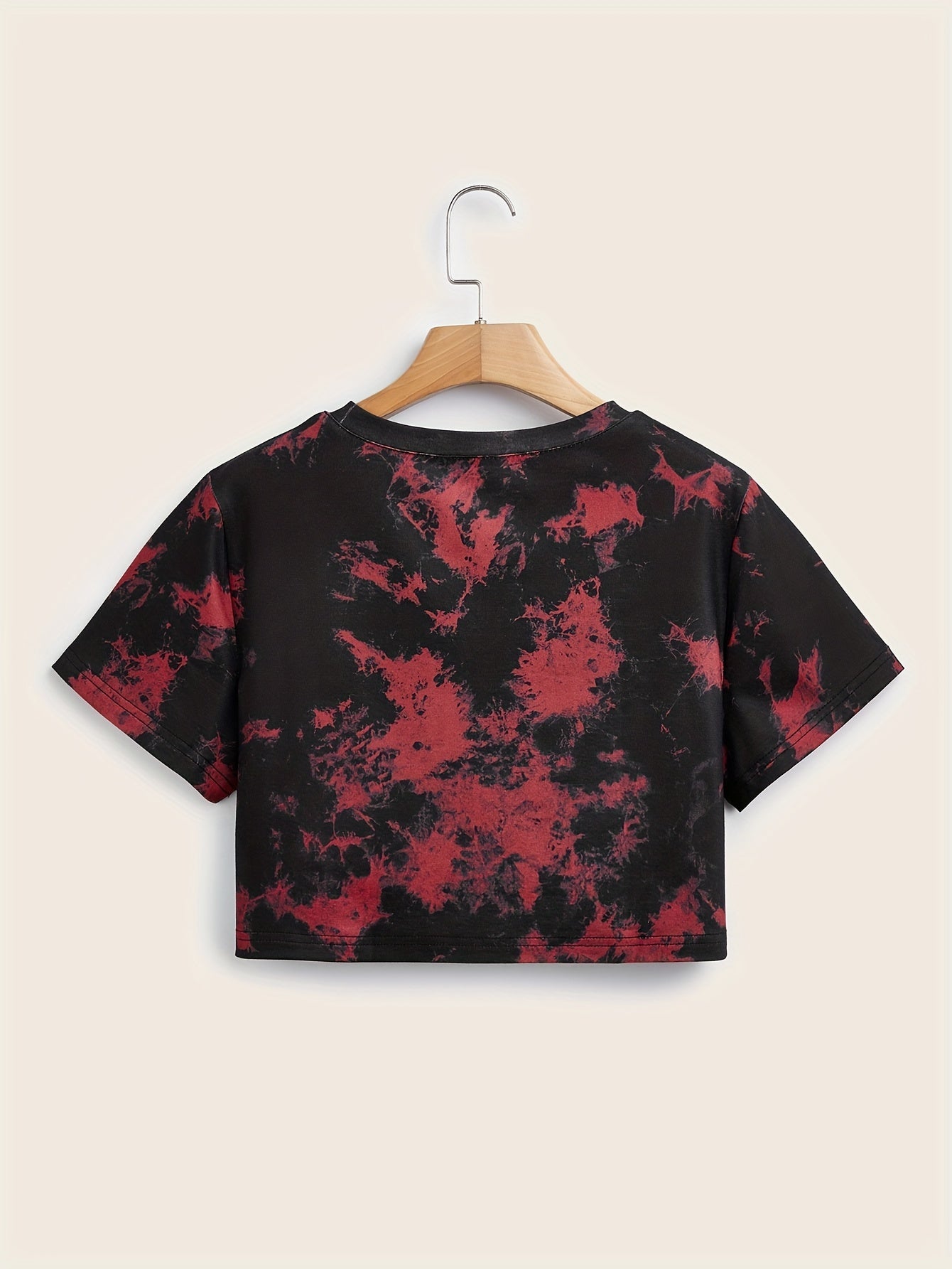 Women's Tie-Dye Short Loose Fit Casual Sport T-Shirt 5pcs Set Beauty World Shop