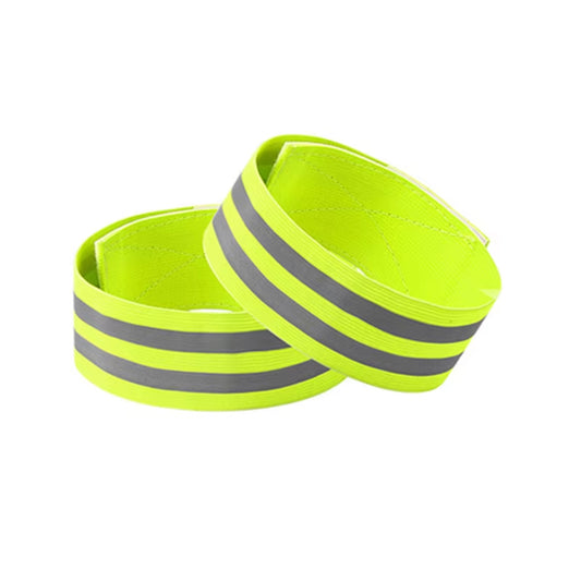 1 Pair Reflective Bands Elastic Armband Wristband Ankle Leg Straps Kids Safety Reflector Outdoor Night Cycling Jogging Running