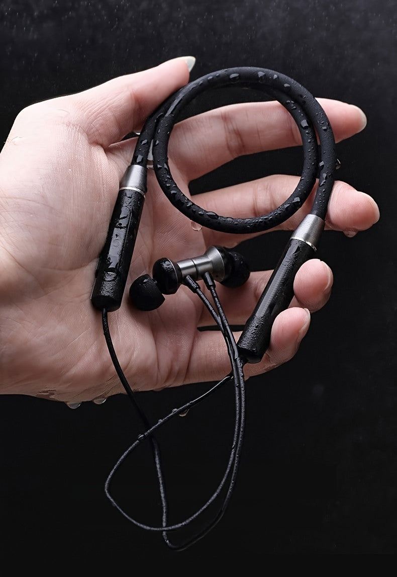 HE05 Neckband Wireless Headphones Hi-Fi Stereo Sound Sport Wireless Earphones Comfortable Wearing Wireless Headset Compatible with all mobile phones Can Be Used As A Birthday Gift Holiday Gifts