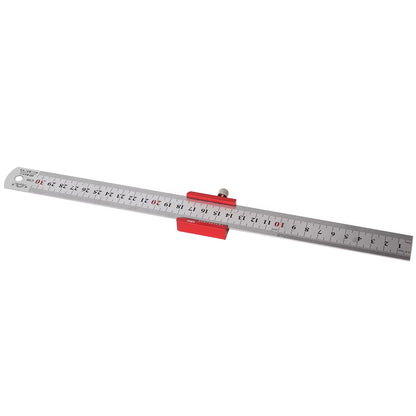 45/90Angle Steel Ruler Positioning Block Stop Angle Scriber Line Marking Gauge Steelruler Fixed Limit Woodworking Measuring Tool