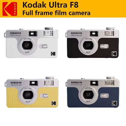 New  Ultra F8 Film Camera 35Mm  Focus Free Reusable Built in Flash Multiple Colors with Package Portable Camera