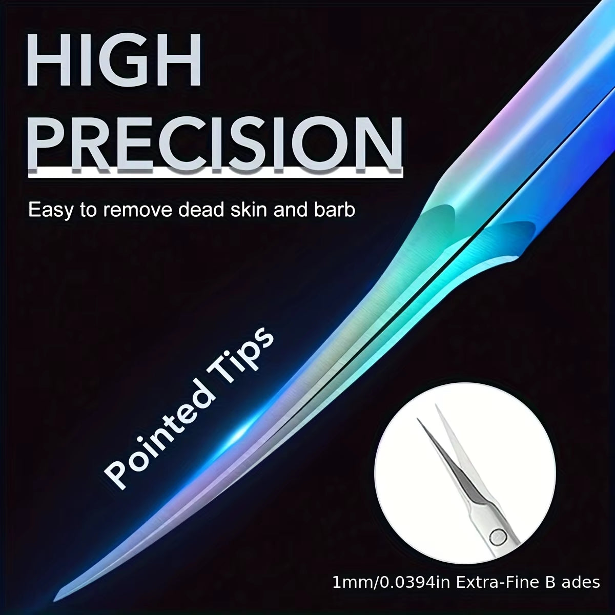 Stainless Steel Professional Dead Skin Scissors Russian Style Front Dead Skin Scissors Barbed Nail Clippers